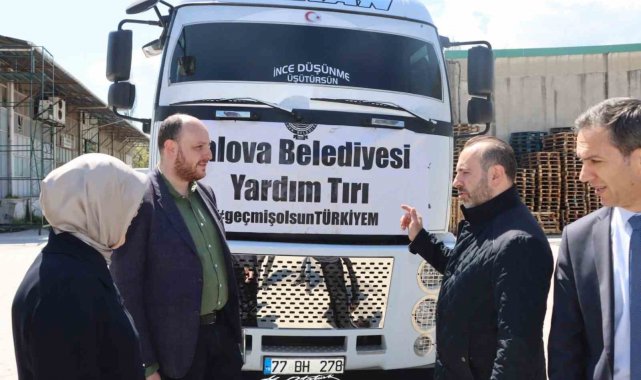 Yalova Belediyesi deprem bölgesine 3 bin erzak kolisi yolladı