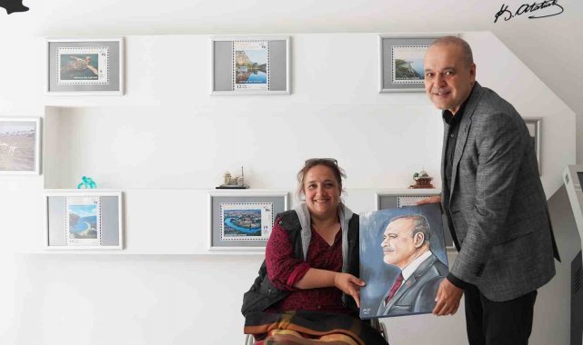Yol talebi karşılanan vatandaştan Uzundemir'e anlamlı hediye