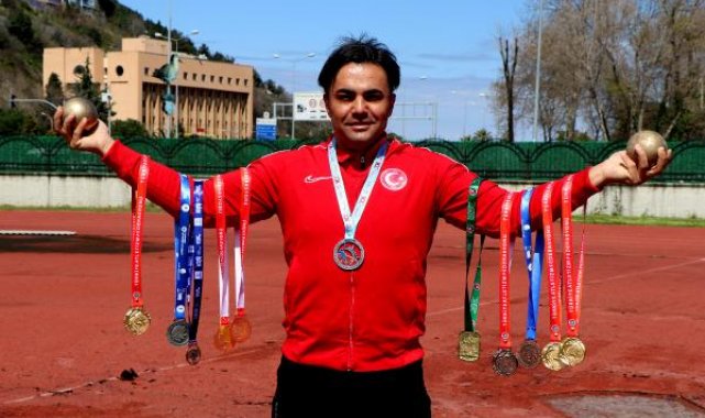 Yunus Timi'nde görevli polis memuru gülle atmada Balkan ikincisi oldu