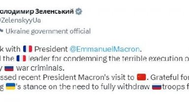 Zelenski, Macron ile görüştü