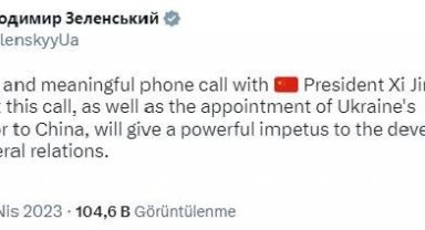 Zelenski ve Cinping telefonda görüştü