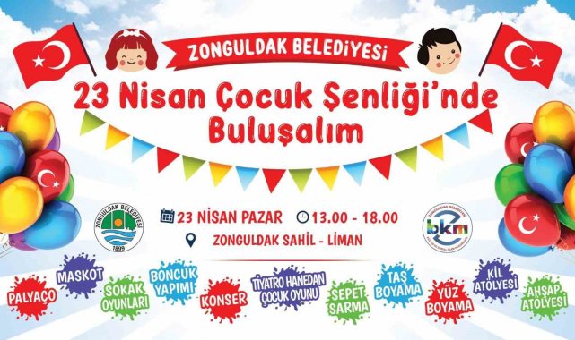 Zonguldak Belediyesi 23 Nisan coşkusu yaşatacak