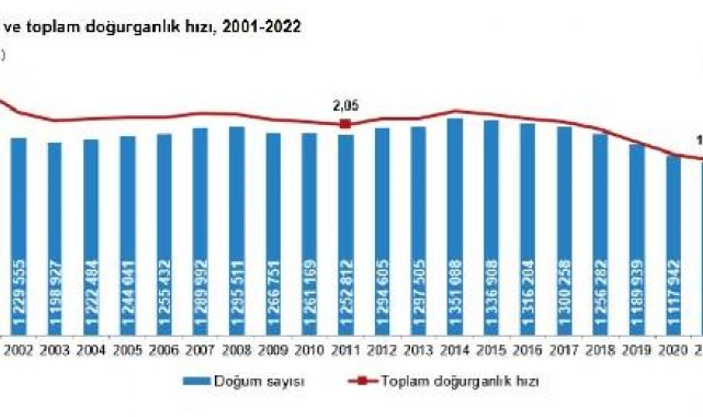 2022'de 1 milyon 35 bin 795 bebek doğdu