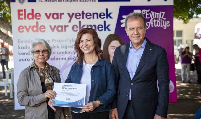 'Evimiz Atölye' kursunu tamamlayan kadınlar sertifikalarını aldı