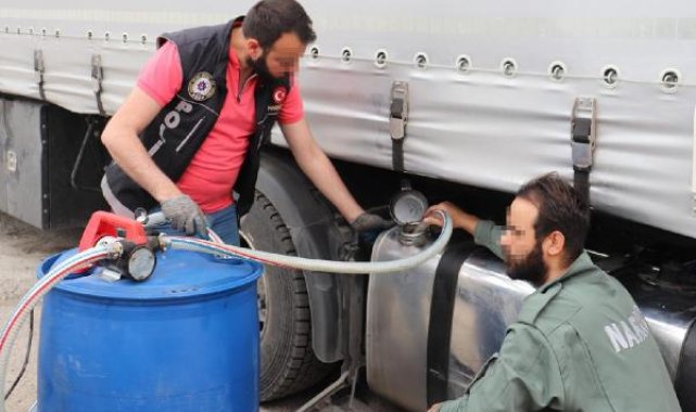 'Kanas' ile aramada TIR'da, 537 kilo likit metamfetamin ele geçirildi