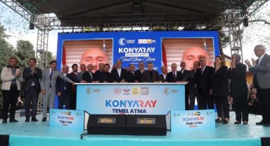 'KONYARAY Banliyö Hattı'nın temeli atıldı