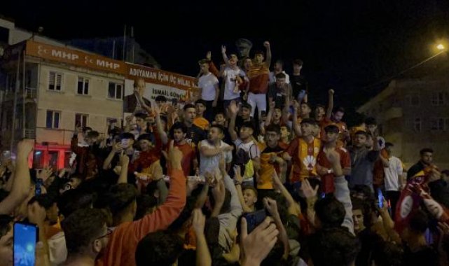 Adıyaman'da Galatasaray'ın şampiyonluğu coşkuyla kutlandı