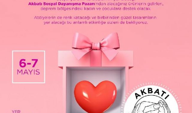 Akbatı, 'Sosyal Dayanışma Pazarı'na ev sahipliği yapacak