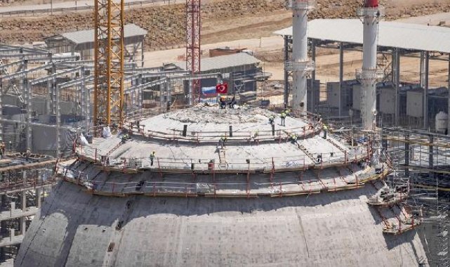Akkuyu'da İKK kubbesine beton dökme işlemi tamamlandı