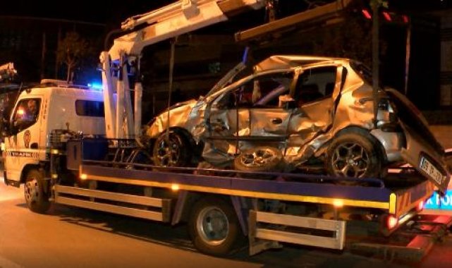 Ankara'da, iki otomobilin karıştığı kazada sürücülerden 1'i öldü, diğeri yaralı