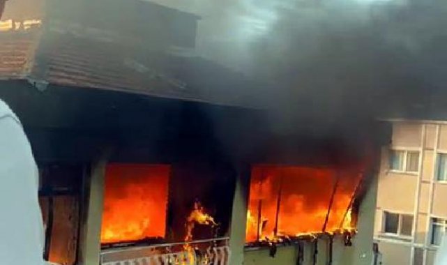 Avcılar'da boş dairede korkutan yangın