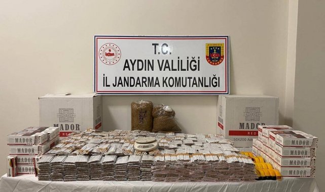 Aydın'da 35 bin 800 adet makaron ele geçirildi