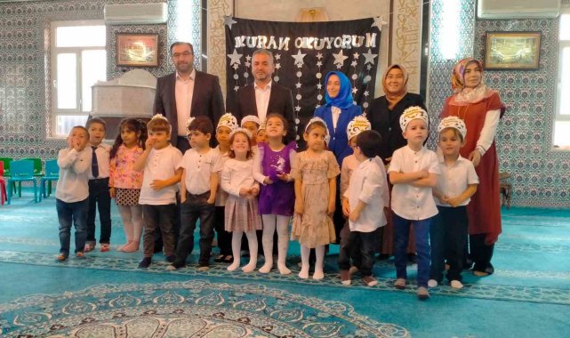 Aydın'da 4-6 yaş öğrencileri Kur'an'a geçmenin sevincini yaşadı