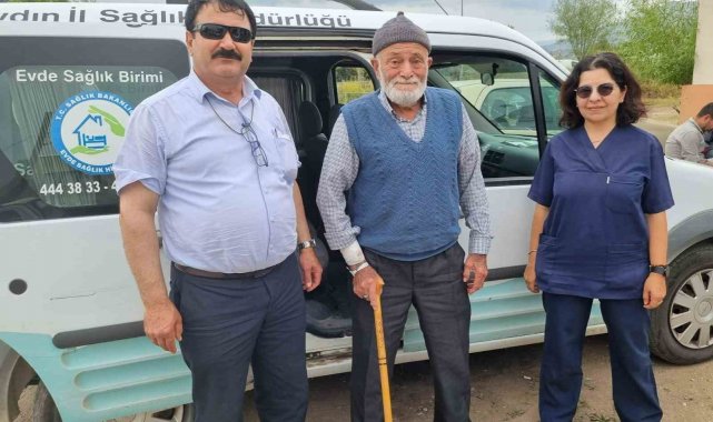 Aydın'da Evde Sağlık Hizmetleri ekipleri seçimde görev başındaydı