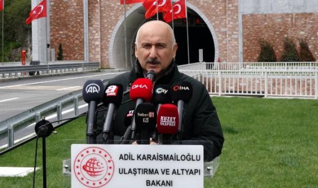Bakan Karaismailoğlu: Zigana Tüneli ile yıllık 272 milyon TL tasarruf sağlayacağız