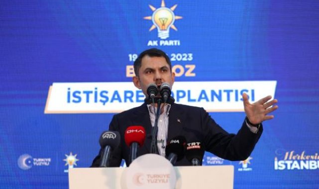 Bakan Kurum: 23 mahallenin yeni imar planları onaylanmıştır