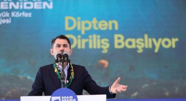 Bakan Kurum: İzmit Körfezi'ni 8 milyon ton çamurdan kurtaracağız