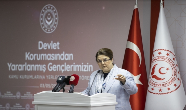 Bakan Yanık, Devlet Korumasında Yetişen Gençlerin Kamu Kurumlarına Atanması Töreni'nde konuştu: