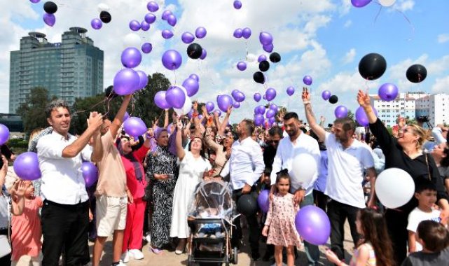Balonlar, kampanyası tamamlanan SMA'lı Yasmin Elif için uçuruldu