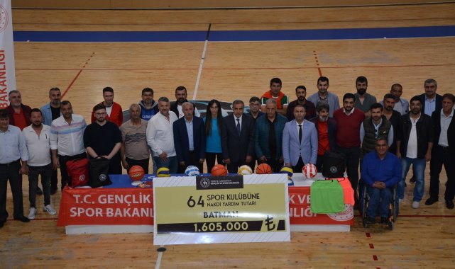 Batman'da 64 spor kulübüne 1 milyon 605 bin TL destek