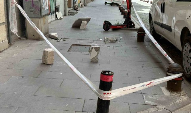 Binadan düşen beton parçaları vatandaşı tedirgin ediyor