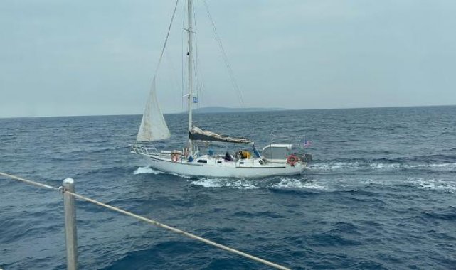 Bodrum'da yelkenli teknedeki 71 kaçak göçmen yakalandı