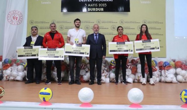 Burdur'da amatör spor kulüplerine destek