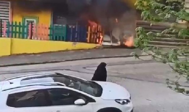 Bursa'da anaokulunda yangın