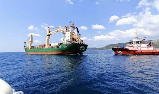 Çanakkale Boğazı'nda Rus kargo gemisi arızalandı