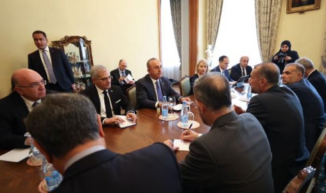 Çavuşoğlu, İranlı mevkidaşı Abdullahian ile görüştü