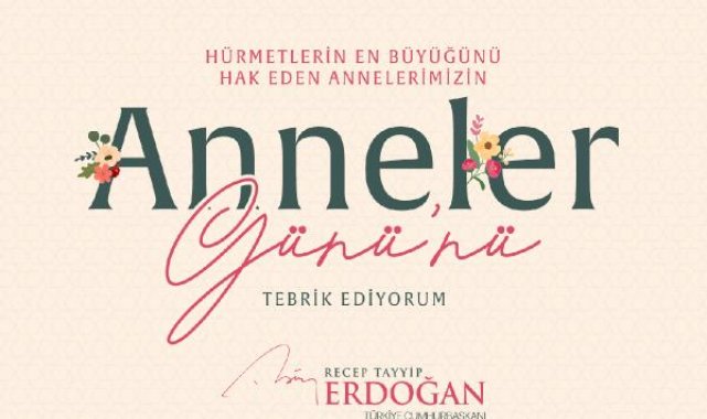Cumhurbaşkanı Erdoğan ile eşinden 'Anneler Günü' mesajı