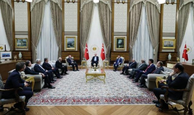 Cumhurbaşkanı Erdoğan, ittifak liderlerini kabul etti
