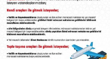 Depremzedelere yapılacak 'ulaşım' yardımının detayları belli oldu