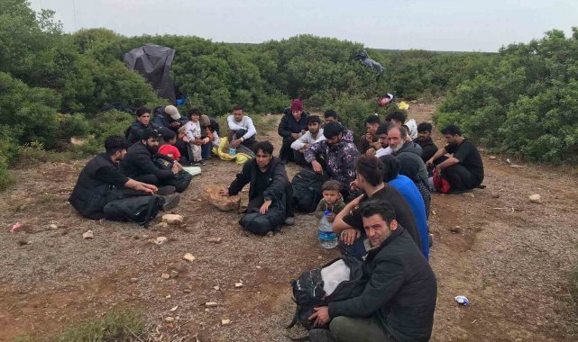 Didim'de 34 düzensiz göçmen yakalandı