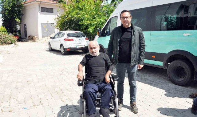 Didim'de Engelli depremzedenin talebi yerine getirildi