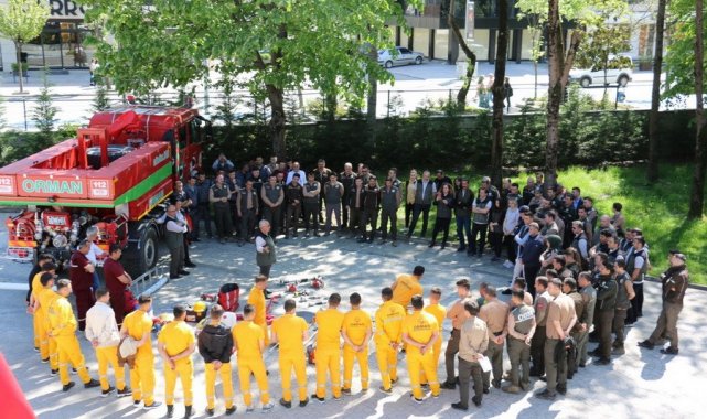 Düzce'de muhtemel orman yangınlarına karşı eğitim