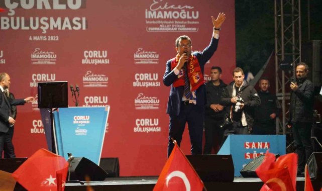 Ekrem İmamoğlu, Çorlu Buluşması'nda halka seslendi