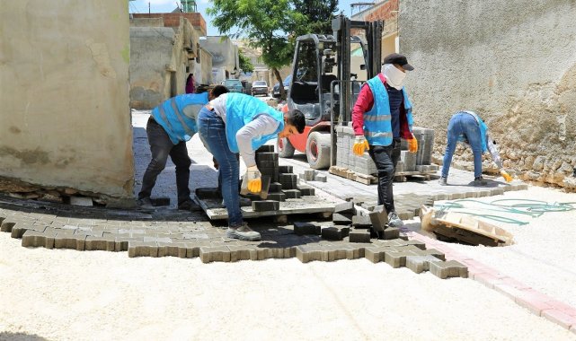 Eyyübiye'nin selden etkilenen sokakları yenileniyor
