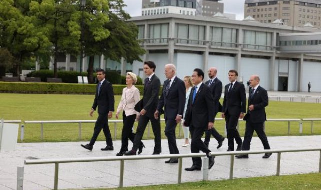 G7 ülkelerin liderleri Hiroşima'da temaslara başladı