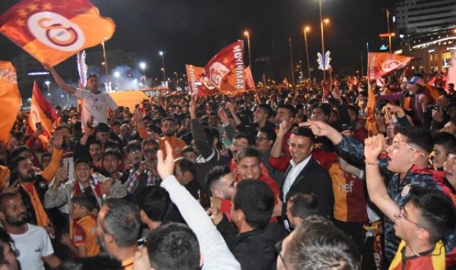 Galatasaray'ın şampiyonluğu Kayseri'de de kutlandı