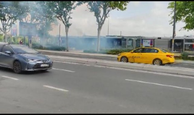 Geniş haber Balat'ta tramvayda yangın paniği