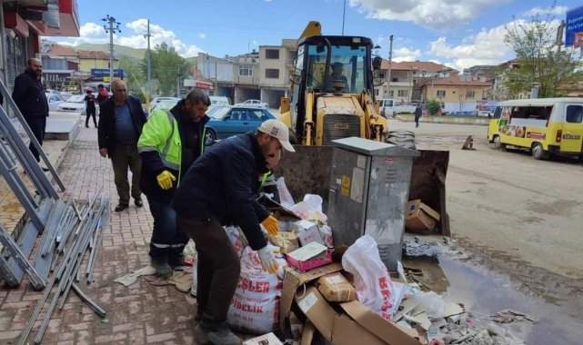Gölbaşı'nda hafriyat kaldırma çalışmaları devam ediyor
