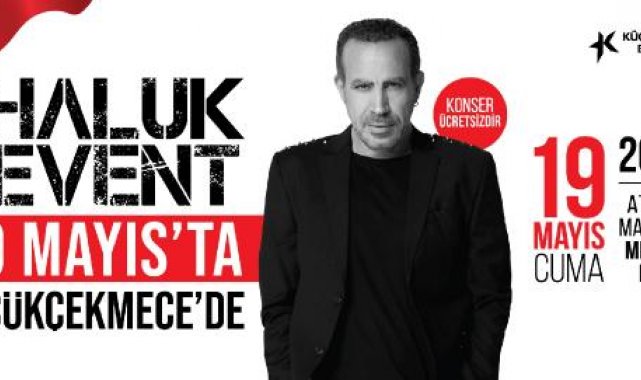Haluk Levent, 19 Mayıs'ta Küçükçekmece'de konser verecek