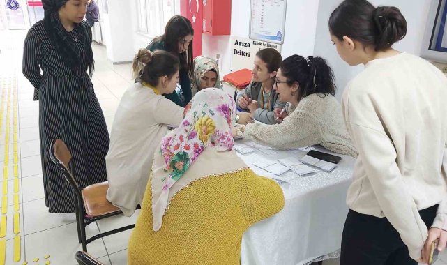 Hastane ayaklarına geldi, 12 branşta sağlık taraması yapıldı