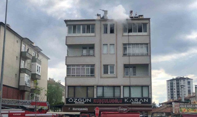 İkamette çıkan yangın söndürüldü