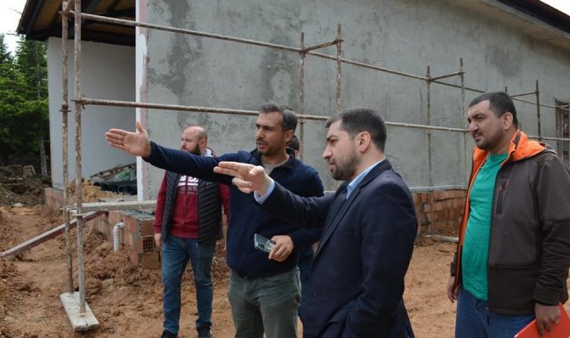 İl Müdürü Damkacı, sağlık merkezi binasının inşaatında inceleme yaptı