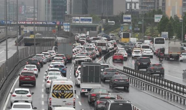 İstanbul'da trafik yoğunluğu