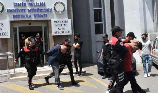 İzmir'de kahvehanede 5 kişinin öldüğü olayın şüphelileri adliyede