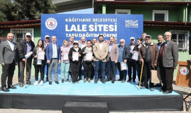 Kağıthane'deki Lale sitesinin tapu teslim töreni yapıldı
