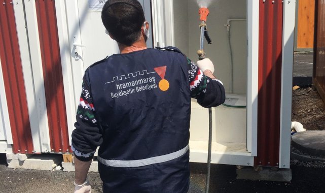 Kahramanmaraş'ta ortak kullanım alanlarında temizlik çalışmaları